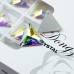 DZ 3069 16*16MM  triangle crystal AB sew on stone 